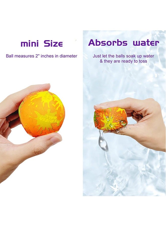 Muyixin 24 قطعة من كرات الماء الماصة، كرات الماء الماصة للأطفال، هدايا حفلات الصيف والشاطئ وحمام السباحة (لون عشوائي) - Image 2