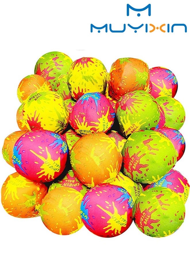 Muyixin 24 قطعة من كرات الماء الماصة، كرات الماء الماصة للأطفال، هدايا حفلات الصيف والشاطئ وحمام السباحة (لون عشوائي) - Image 1