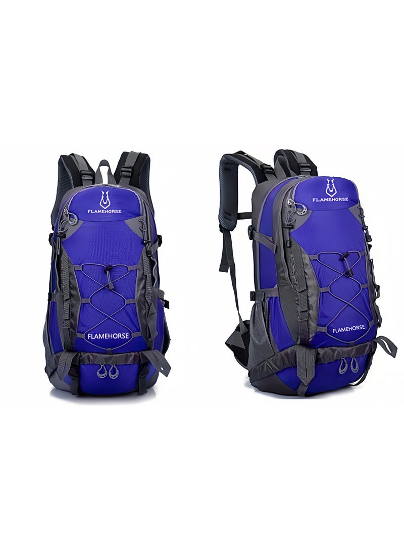 فليم هورس حقيبة تسلق الجبال الخارجية الجديدة، حقيبة ظهر رياضية بسعة 50 لترًا، حقيبة سفر من النايلون المقاوم للماء - Image 2
