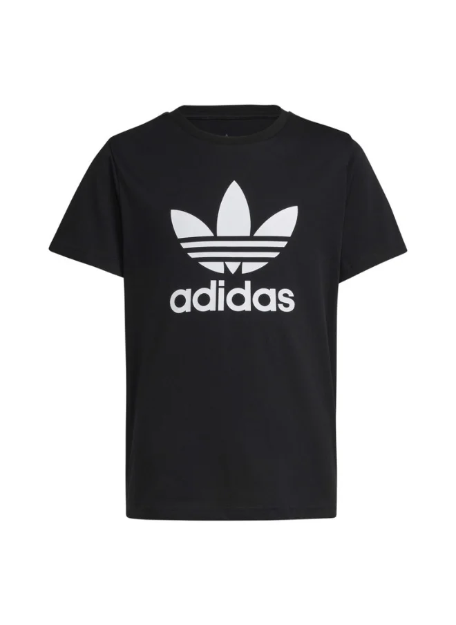 اديداس adidas TREFOIL TEE Black Originals Kids T-SHIRTS