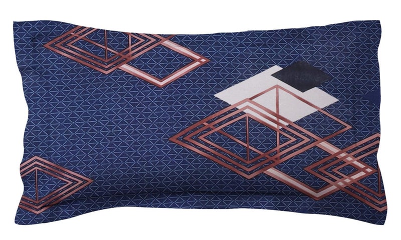 BSB بي إس بي هوم شراشف سرير مفرد مسطحة من قطن جلاسي بريميوم 180 TC قابلة للتنفس | خالية من التجاعيد (الحجم-60 × 90 بوصة) مع 1 غطاء وسادة بحجم كينغ (الحجم-17 × 27 بوصة، تصميم تجريدي، أسود وأبيض) - Image 3