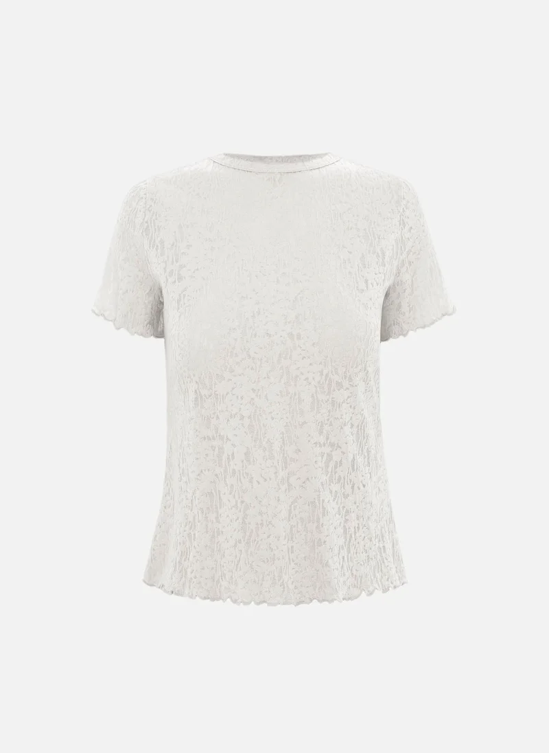 Lichi  Openwork fabric T-shirt for Women | Best Price UAE