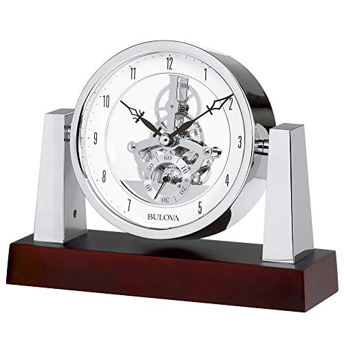 Bulova B7520 Largo Clock, Dark Mahogany Finish - Image 4