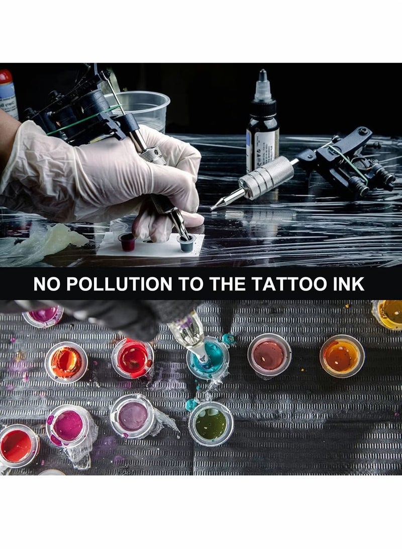 GMORO Tattoo Ink Caps,300 Pcs Mixed Size Disposable Pigment Cups,3 Sizes Plastic Cups Caps for Ink,Supplies  - Image 3