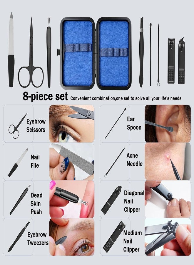 FIXBODY Nail Clippers Set, 8-Pc Manicure Pedicure Kit, Christmas Gift - Image 3