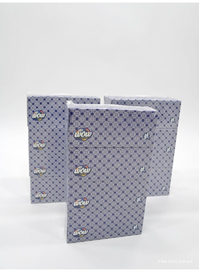 WOW Premium Facial Classic 200 x 2 Ply Tissue - 4-Box