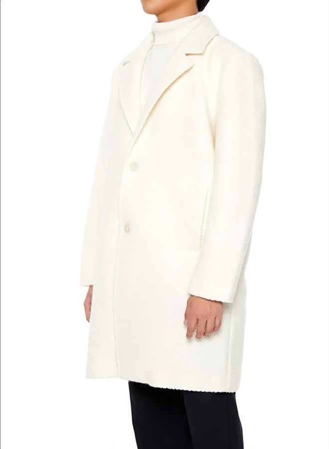 FOREVER 21 Textured Notched Coat  - Image 3