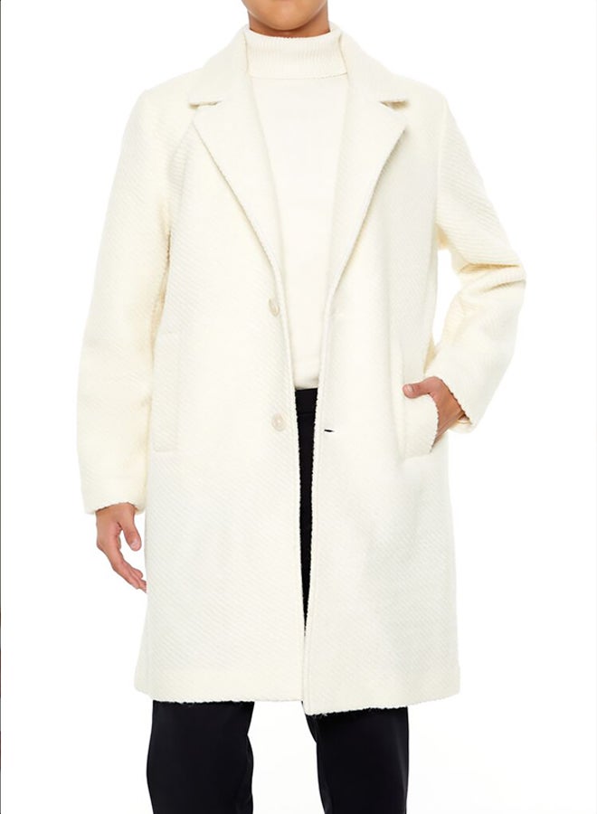 FOREVER 21 Textured Notched Coat  - Image 2