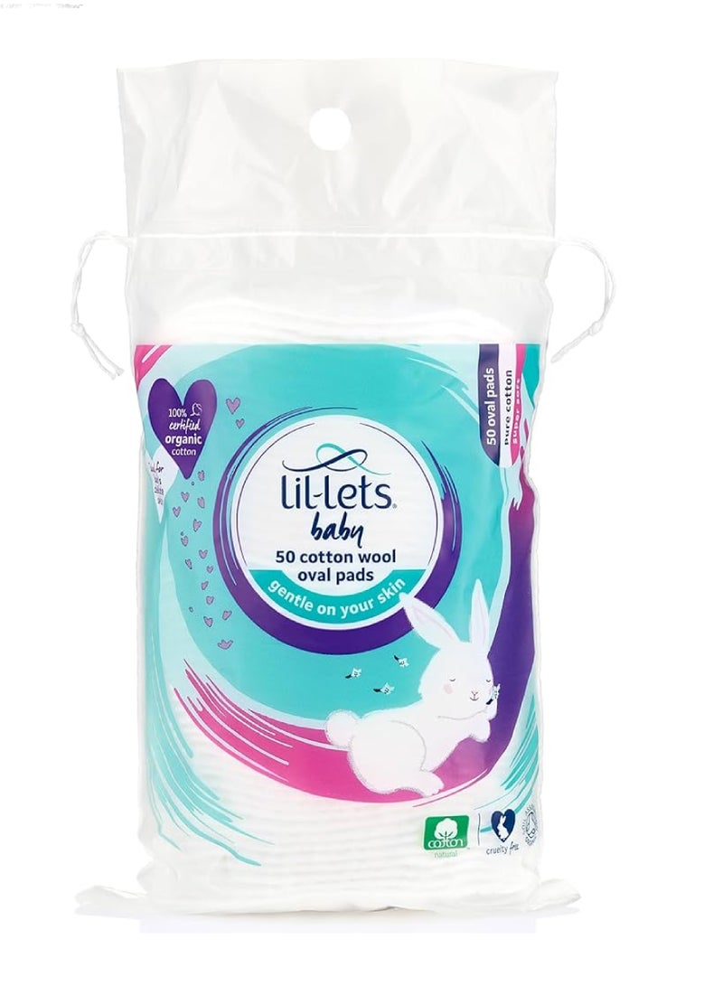 Lil-Lets LILLETS COTTON WOOL OVAL PADS 50'S