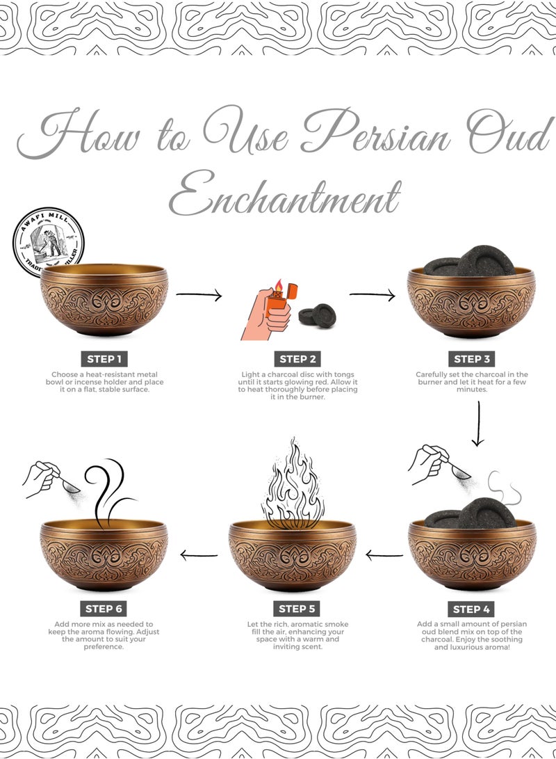أباميك مزيج بخور العود الفارسي من – بخور مصنوع بخبرة لتجربة مهدئة وعطرية - Image 4