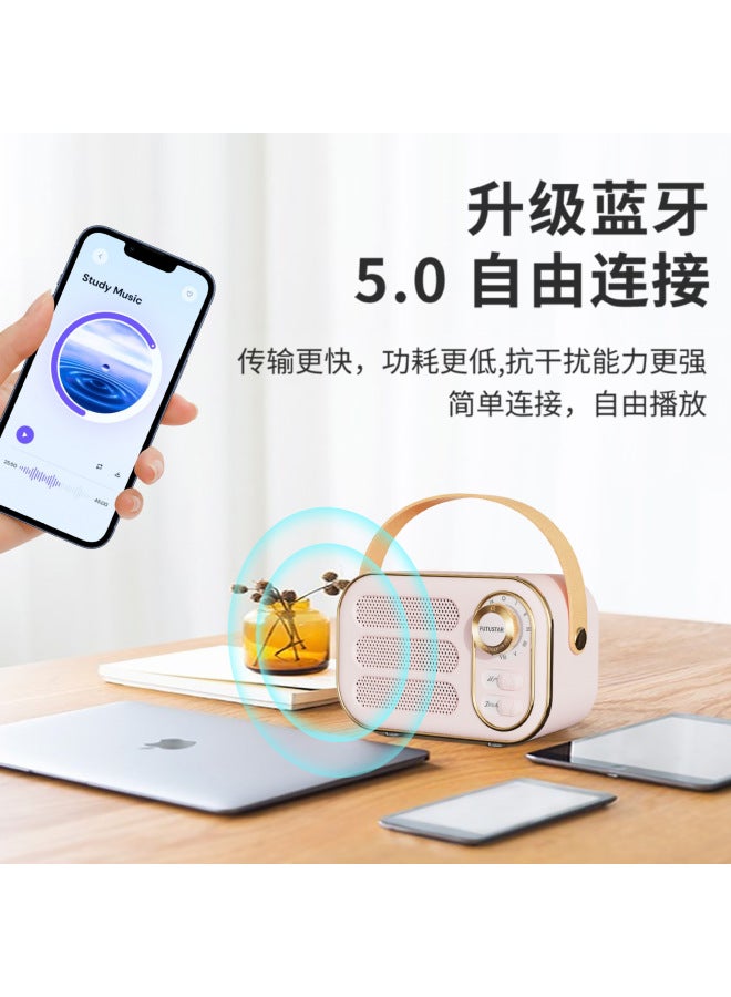 نيوترل مكبر صوت بلوتوث Dw13، مكبر صوت لاسلكي صغير محمول بتصميم إبداعي كلاسيكي، صوت عالي الجودة، هدية صوتية مميزة - Image 2