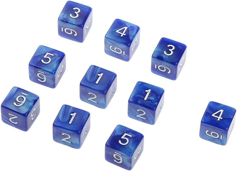 klarako Set of 20 16mm Acrylic D6 Six sided Dice  Blue and Red, 16mm - Image 4