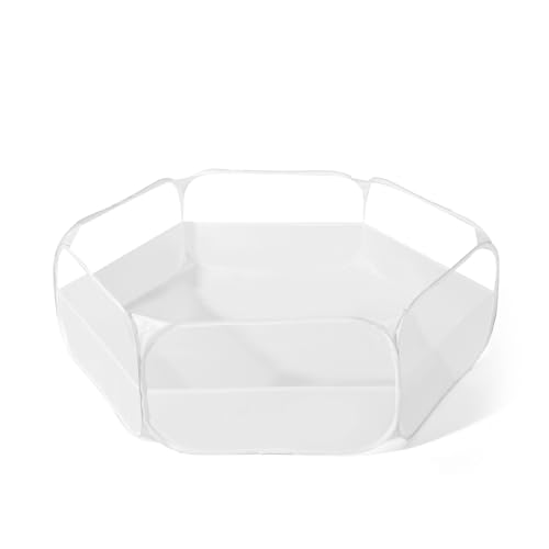 TRENDPLAY بركة كرات قابلة للطي للأطفال، خيمة لعب كبيرة للأطفال، بركة كرات، بيت لعب مع حقيبة تخزين، للأولاد والبنات والكلاب والقطط والفيران، داخلية وخارجية، بيضاء - Image 1