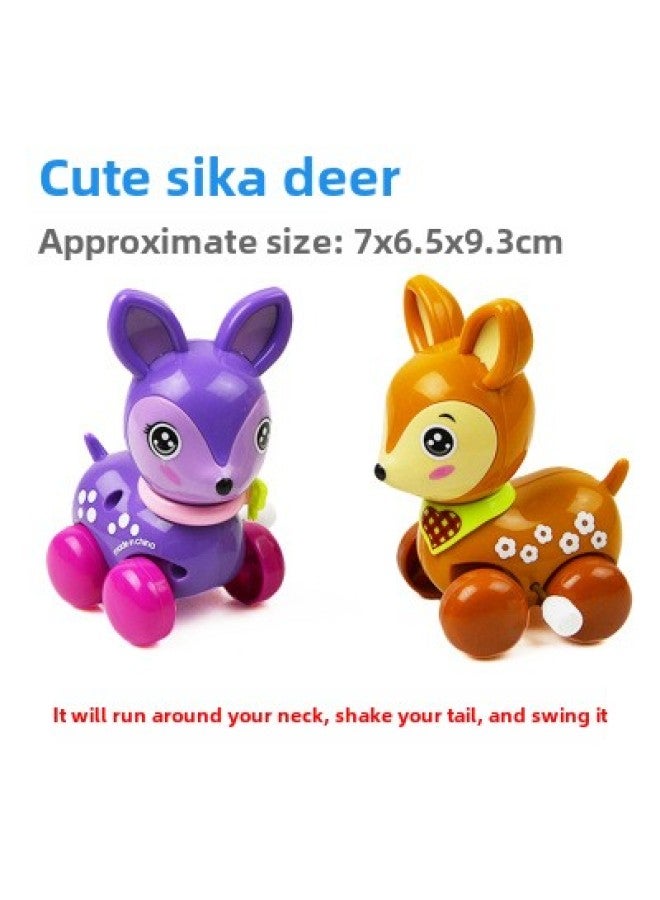 Baby Coil Strenuous Chain Giraffe Small Animals Boys Girls Children Fall Resistant Running Toys Fawn-Color:Dolphin Top Ball - Image 4