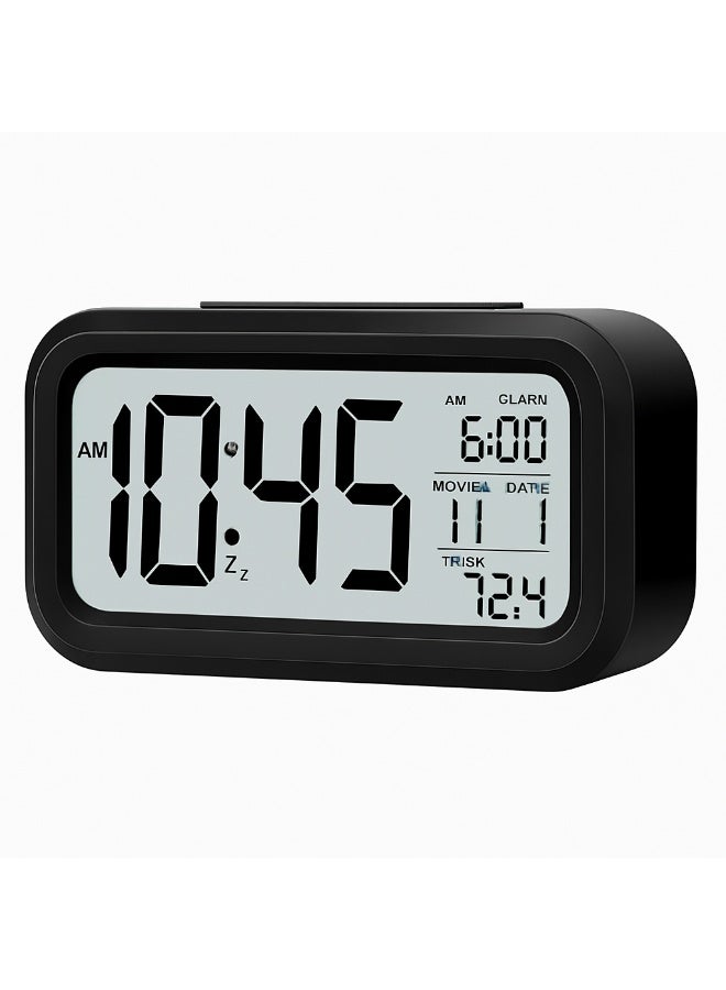 نجفة شوب منبه و ساعة ديجيتال عملية جدًا بشاشة كبيرة لسهولة القراءة، بتعرض الوقت والتاريخ ودرجة الحرارة، وكمان فيها منبّه مع خاصية الغفوة. مناسبة لغرفة النوم والمكتب وغرفة الأطفال. - Image 3