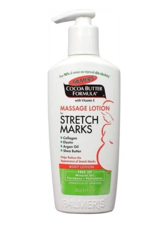 PALMER'S Body massage lotion to get rid of stretch marks with 250ml cocoa butter formula two pieces  - Image 2
