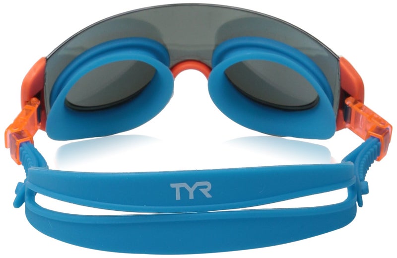 TYR 1800941 Renegade Swimshades Mirrored Swim Goggles (Silver/Orange) - Image 2
