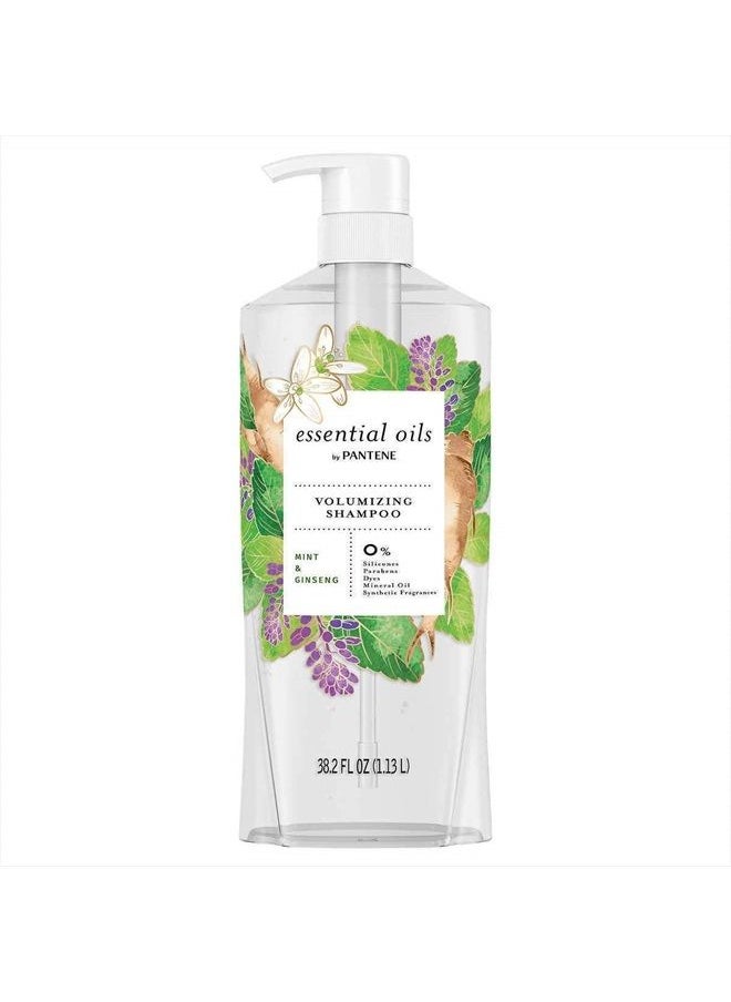 Essential Oils Volumizing Shampoo and Conditioner With Mint & Ginseng 38.2 FL / 1.13 L