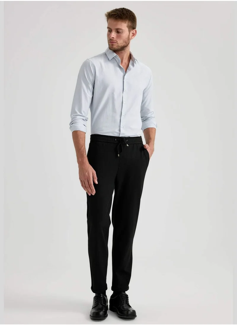 DeFacto Slim Fit Polo Neck Long Sleeved Shirt