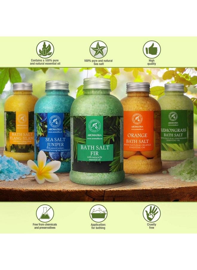 Fir Bath Salt with Natural Fir Essential Oil 2116 Ounces Natural Bath Sea Salt Coniferous Salts Best for Bath Good Sleep Relaxing Body Care Beauty Aromatherapy