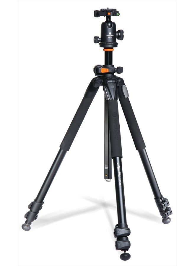 VANGUARD حامل ثلاثي أقدام فاندغارد ألت برو 263AB 100 من الألمنيوم مع رأس كروي SBH-100 لكاميرات سوني، نيكون، كانون DSLR، أسود - Image 1