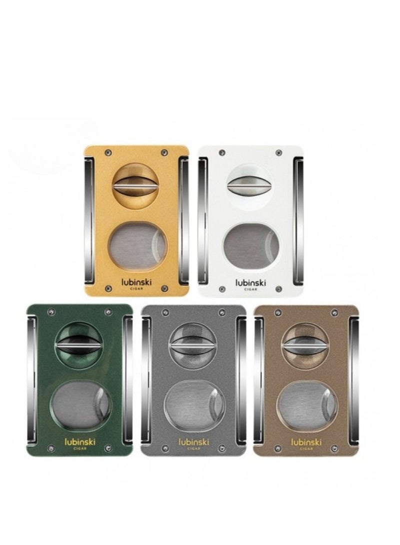 Lubinski Sharp V-Cut Cutter Scissors Stainless Steel Holder White For Office and Outdoor  Luxury Gift Box - Image 3