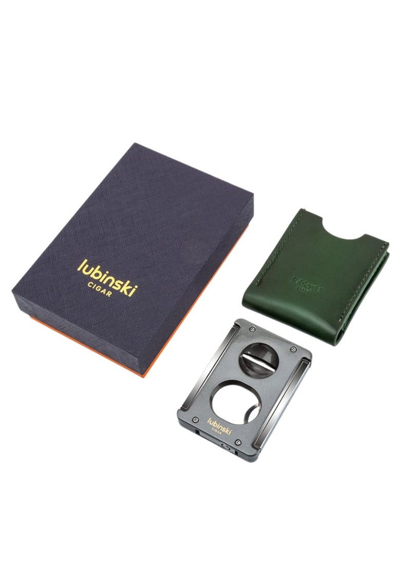 Lubinski Sharp V-Cut Cutter Scissors Stainless Steel Holder White For Office and Outdoor  Luxury Gift Box - Image 4