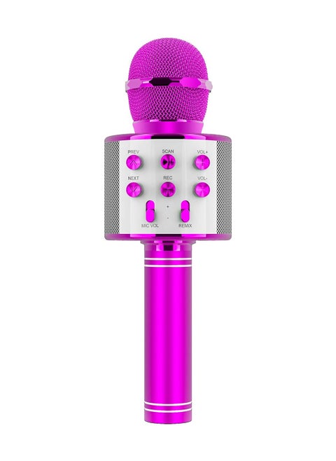 Present Microphone For Kid Toy Microphone Speaker Bluetooth Microphone Pink