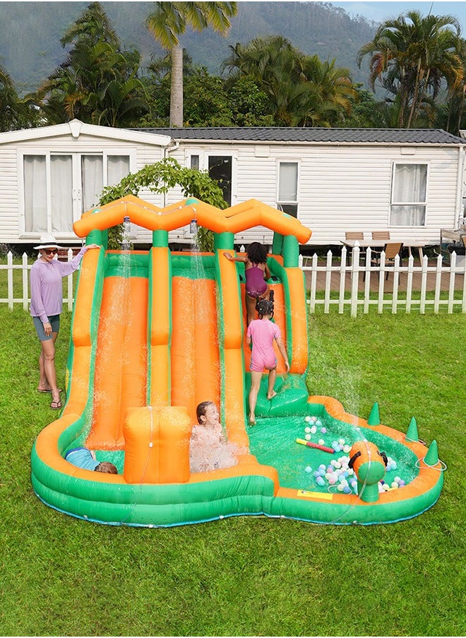 JSAITOYS Thicket Elephant Jumping House With Water Slide and Pool Bounce Castle Inflatable Bouncing House for Kid  - Image 2