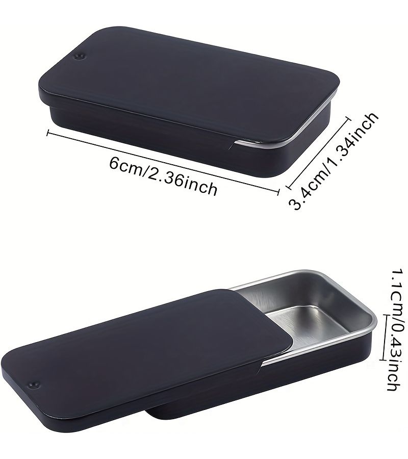44pcs Metal Sliding Lid Storage Box for Art Supplies Small Items Handmade Accessories - Image 2