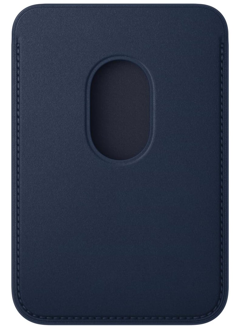 Magsafe Wallet Compatible with iPhone 16 u0026 iPhone 15 Pro Max Mag Safe Secure Credit Card Holder Vegan Leather Magnetic Card Wallet Holder Apple iPhone 16,15,14,13,12 Compatible -BULE  - Image 2