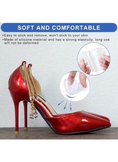 Premify Gel Insole For High Heels Forefoot Pads, 4  Pieces Self-Stick Ball Of Foot Pad For Women, Non-Slip Silicone Cushions, Shock-Absorbing Insoles To Relive Pain, Size Fit All  - Image 3