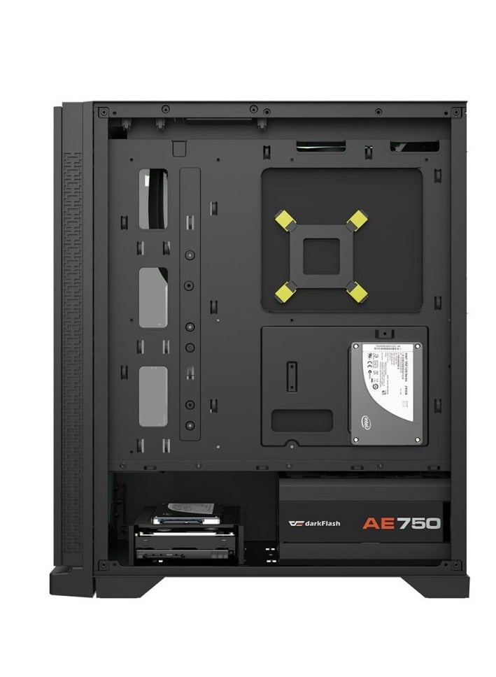 Darkflash DK361 ATX/M-ATX/Mini ITX Mesh Type Computer Case With Pre-Installed 4 ARGB Fans, USB 3.0, Tempered Glass Side Panel, Supports Up to 360mm Radiators - Gaming PC Case - Image 4