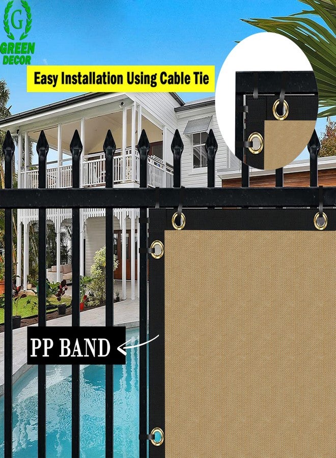 GREEN DECOR HDPE 180 GSM Fabric with PP Band(Beige Color, 2X2 MTR) Baby Safety Net Protector for Balcony & Staircase Railing Guard,Balcony Stairway Net Baby Safety Products for Indoor&Outdoor - Image 5