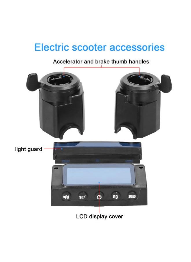 Thoraya 8 Inch Electric Scooter LCD Display Monitor Cover Light Protective Guard with Accelerator Brake Thumb Handle  - Image 2