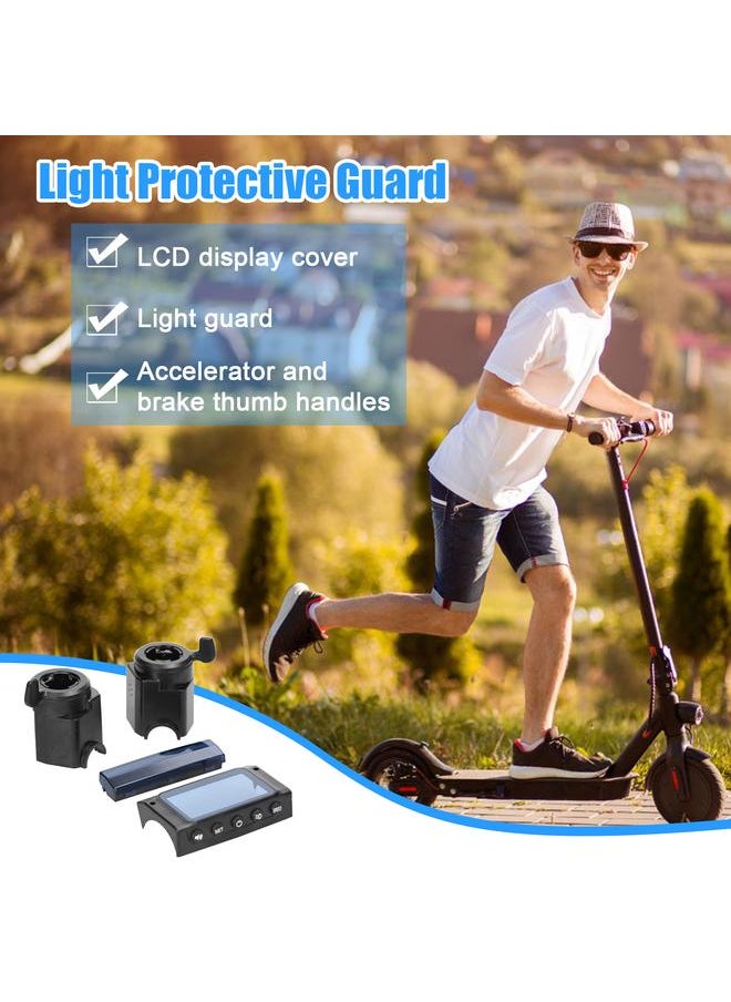 Thoraya 8 Inch Electric Scooter LCD Display Monitor Cover Light Protective Guard with Accelerator Brake Thumb Handle  - Image 1