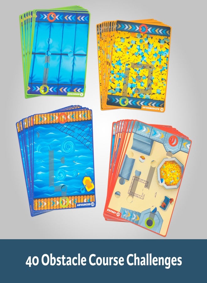 ThinkFun Obstacle Hero – Magnetic Logic Game | 40 Easy to Expert Challenges | Build Routes, Lift Obstacles, and Test Mental Agility |for Ages 8+ - Image 2