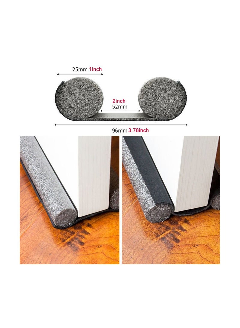Altheqa 1pc 95cm Foam Bottom Seal Sound Proof Dust Proof Anti Cockroach Anti Insect Flexible Door Gap (Black) - Image 5