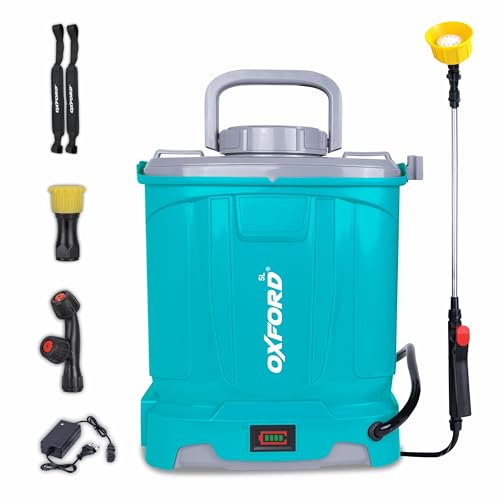 Tomahawk Oxford® ELE-0512 12V Battery Operated Sprayer 5L | Built-in 1.3Ah Battery | 1.2–2.2 L/Min Flow | 0.4MPa Pressure 4 Nozzles, Extendable Lance, Battery Indicator Agriculture & Garden Sprayer - Image 1