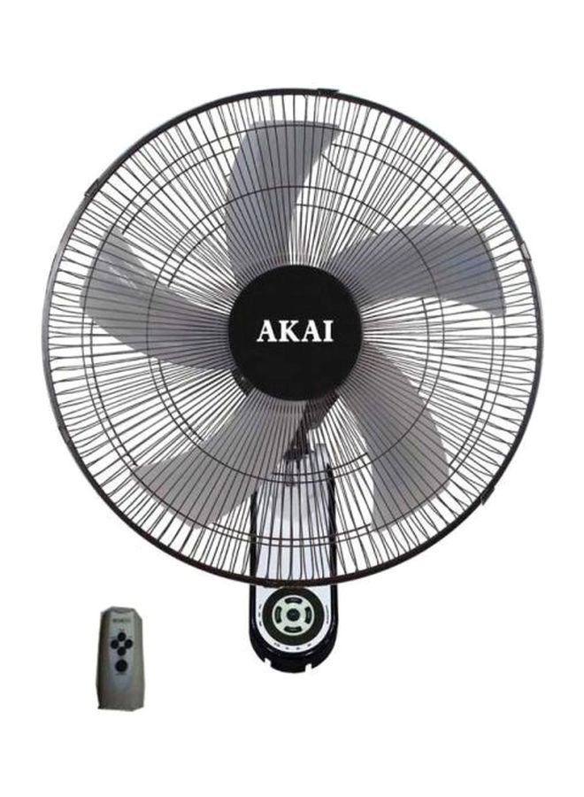 أكاي مروحة تُثبَّت على الحائط مع جهاز تحكم عن بعد بقدرة 60 وات 60 W Ak-Wf18R أسود/رمادي - Image 1