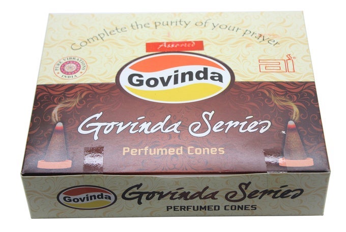 INCENSE CONES ASSORTED 12 PACKS OF 10 CONSE EACH WITH SIX DIFFERENT SCENTS