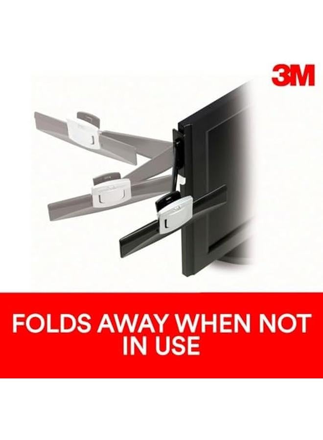 3M Monitor Mount Document Clip 30 Sheet Capacity Black Dh240Mb - Image 4