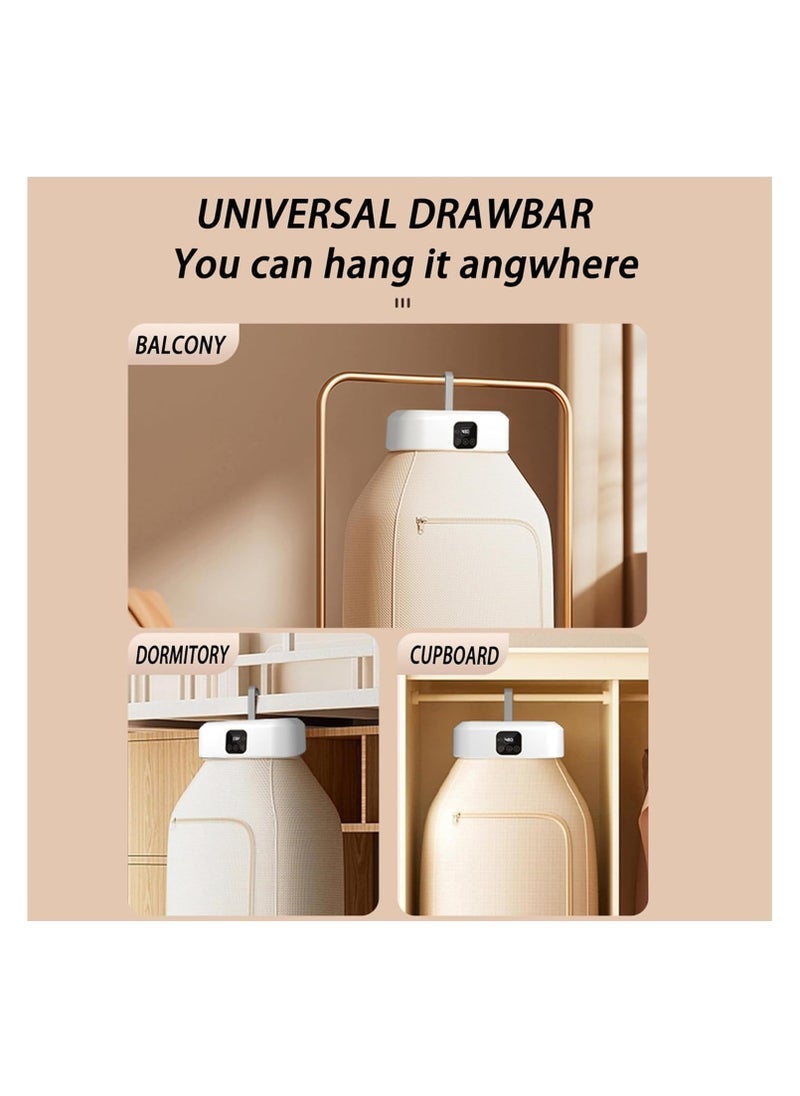 ELTRAZONE Portable Clothes Dryer-Upgraded 3D Cycle Drying-Portable Dryers For Flats, Caravans, Travelling, Homes-Small, UV Portable Clothes Dryer Compact Electric Dryer For Light Clothing, Underwear, Baby Cloth - Image 5