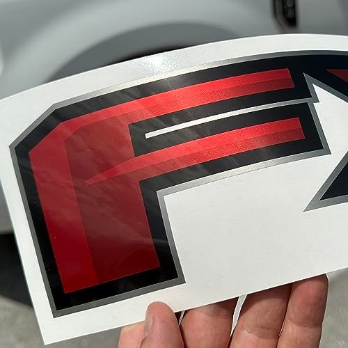 GOLD HOOK FX4 Off Road Decal Set for Ford Truck, Bedside Replacement Stickers, Set of 2, Premium Series (Metallic Finish) (Black, Red, 4.3" x 16.5", F150) - Image 4