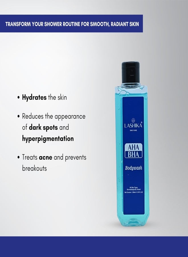 LASHIKA Daily Care AHA BHA Bodywash | With Goodness of Glycolic Acid, Citric Acid | Reduces Dark Spot & Hyperpigmentation - 200ML - Image 4