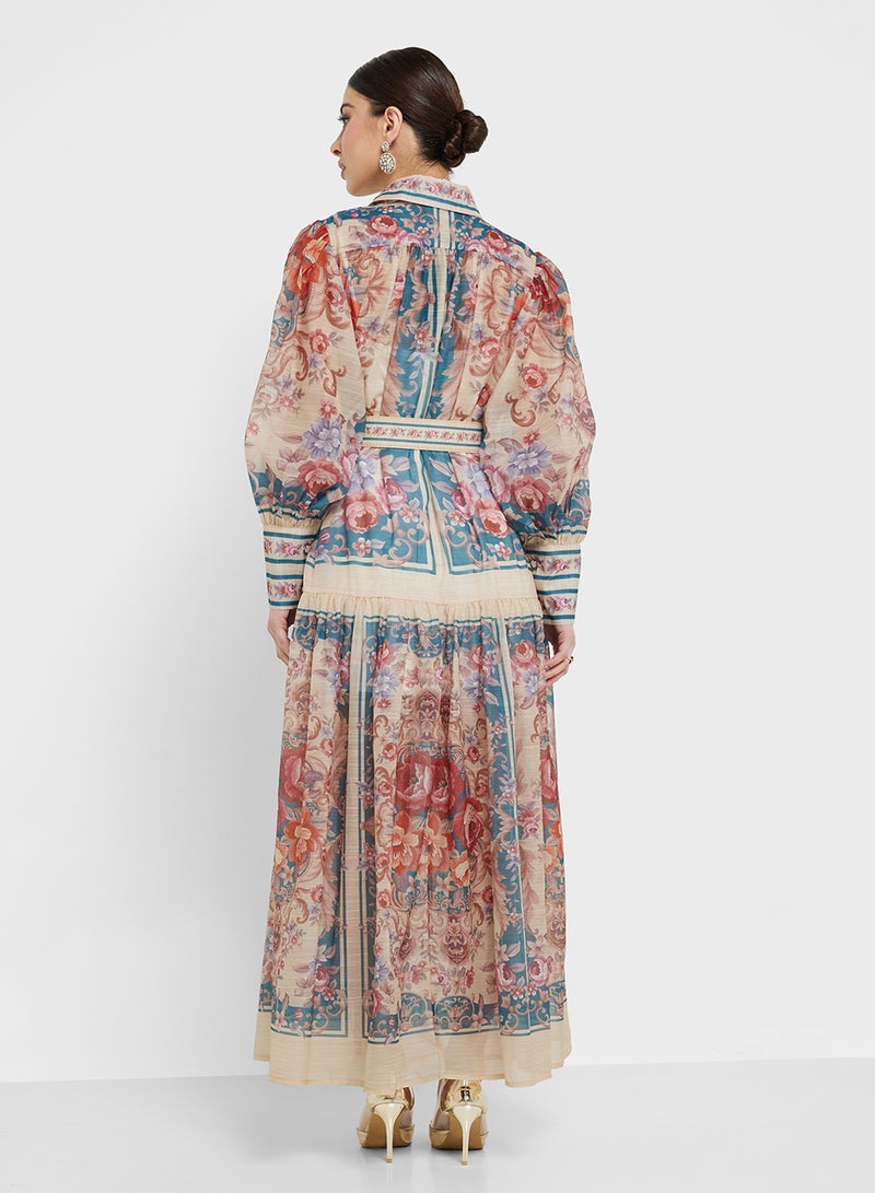 Khizana Abstract Print Dress - Image 2