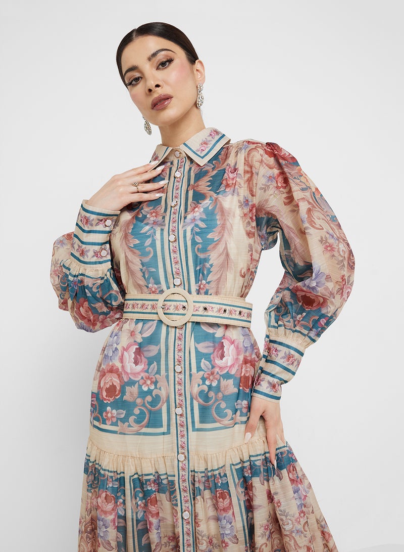 Khizana Abstract Print Dress - Image 3
