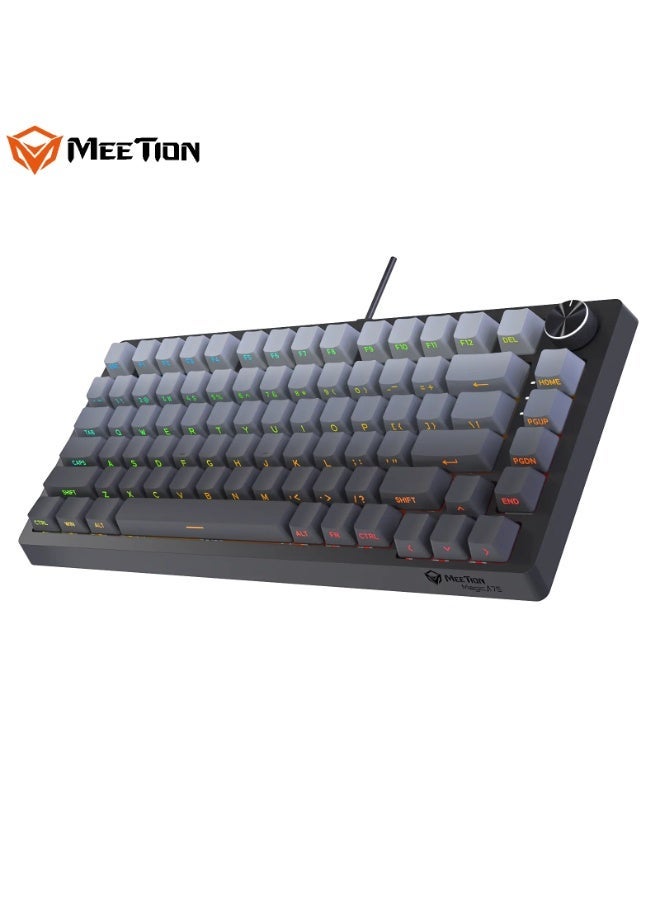 MEETION Pro-Grade 75% Compact Mechanical Keyboard Magic A75 Hot-Swappable Adjustable Feet Magnetic Switch Adjustable Key Sensitivity Premium Gasket-Mount Feel Extreme 100M-Click Durability - Image 1