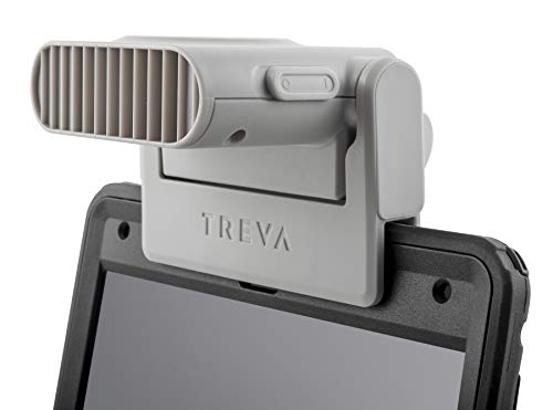 Treva Mini Clip On Fan - Tiny Personal Fan Clips Onto Cell Phones, Tablets, Laptop Computers – Cordless, Battery Operated - Portable Cooling For Travel, Bed, Camping, Beach, Outdoors, Gray - Image 2