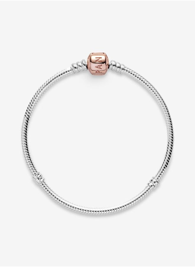 Pandora Violet Pandora Moments Marvel Logo Clasp Snake Chain Bracelet for Women 580702  - Image 4